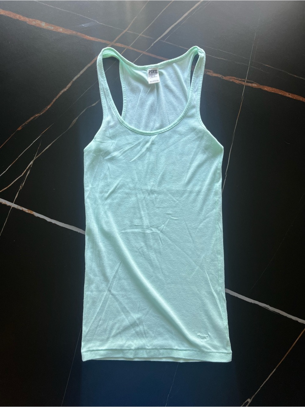 PINK Victoria's Secret Light Mint Racerback Tank